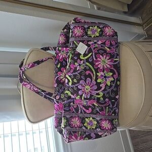 Vera Bradley " Large Tote" in Purple Punch.